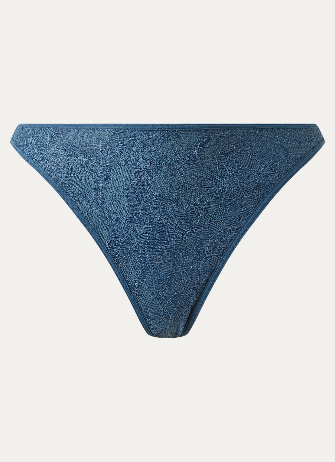 Marlies Dekkers Space Odyssey tanga van kant - voorkant 4 staalblauw