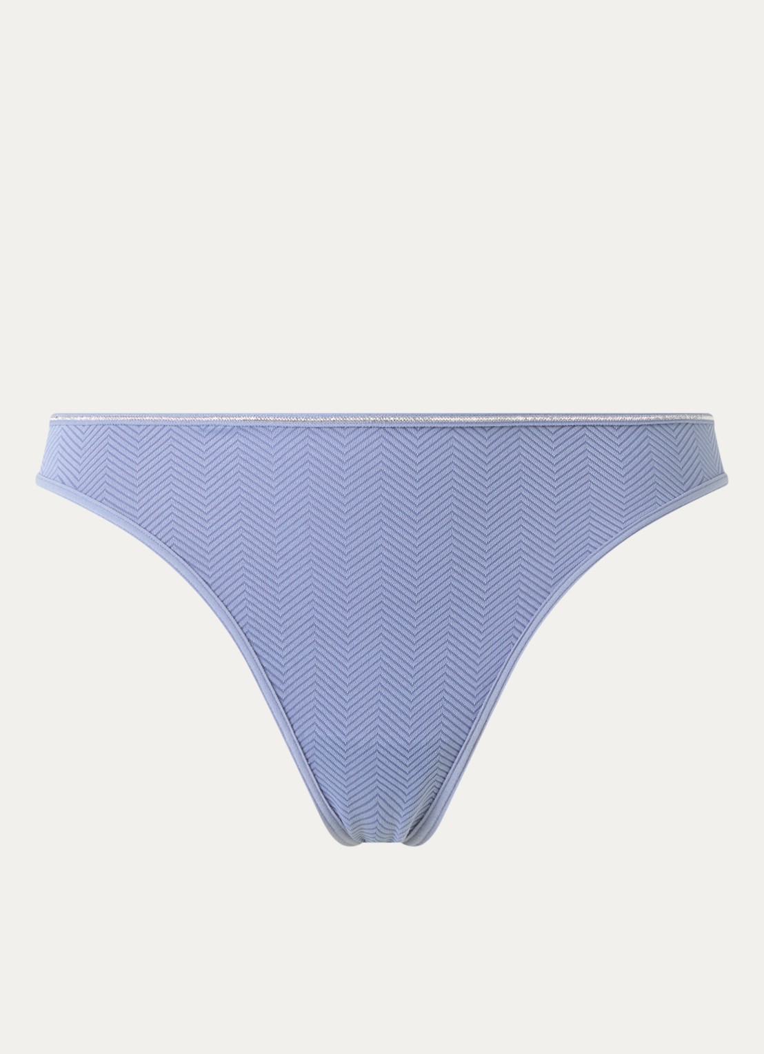 Marlies Dekkers String met print - voorkant 4 staalblauw