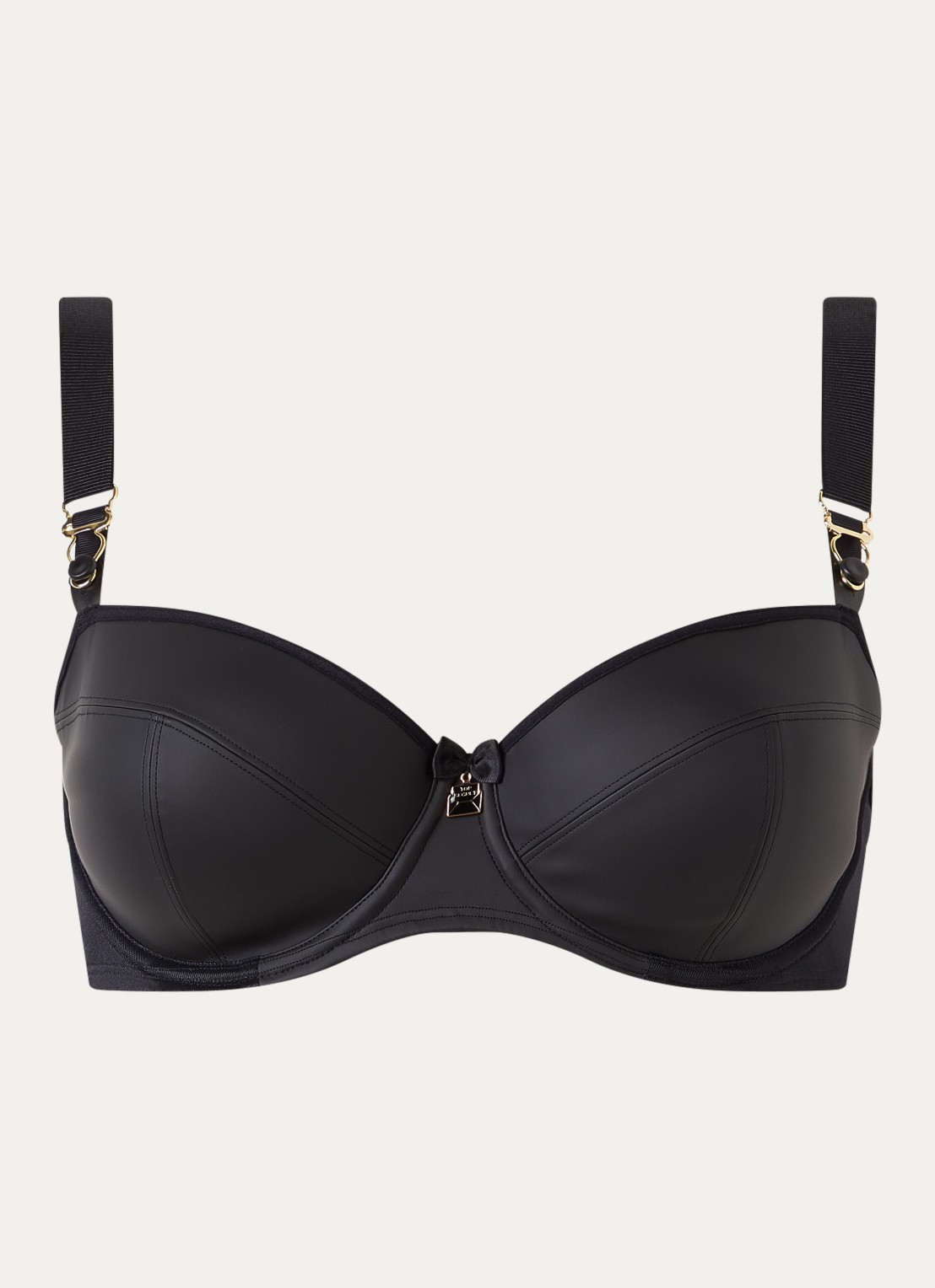 Marlies Dekkers Suspencia voorgevormde balconette bh met beugel - voorkant zwart