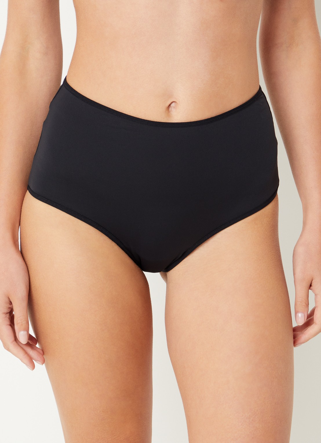 Marlies Dekkers Suspensia high waisted slip met kant - voorkant 3 zwart