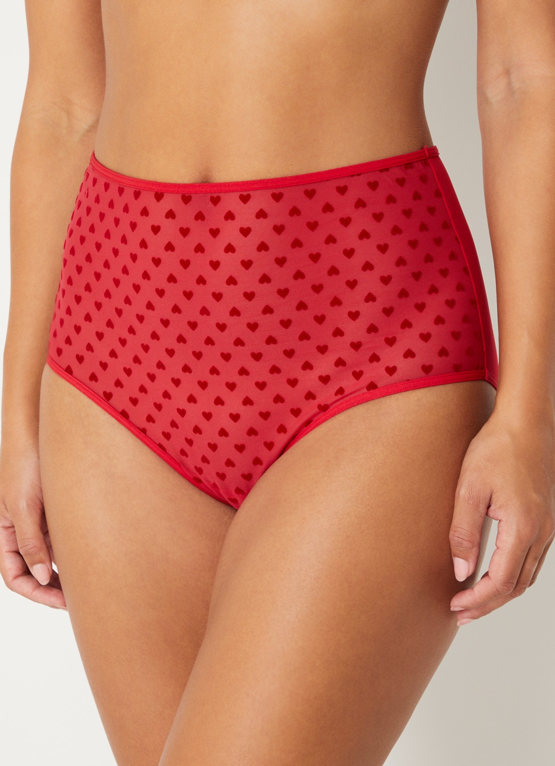 Marlies Dekkers The Art Of Love high waisted slip van mesh - detail 3 rood