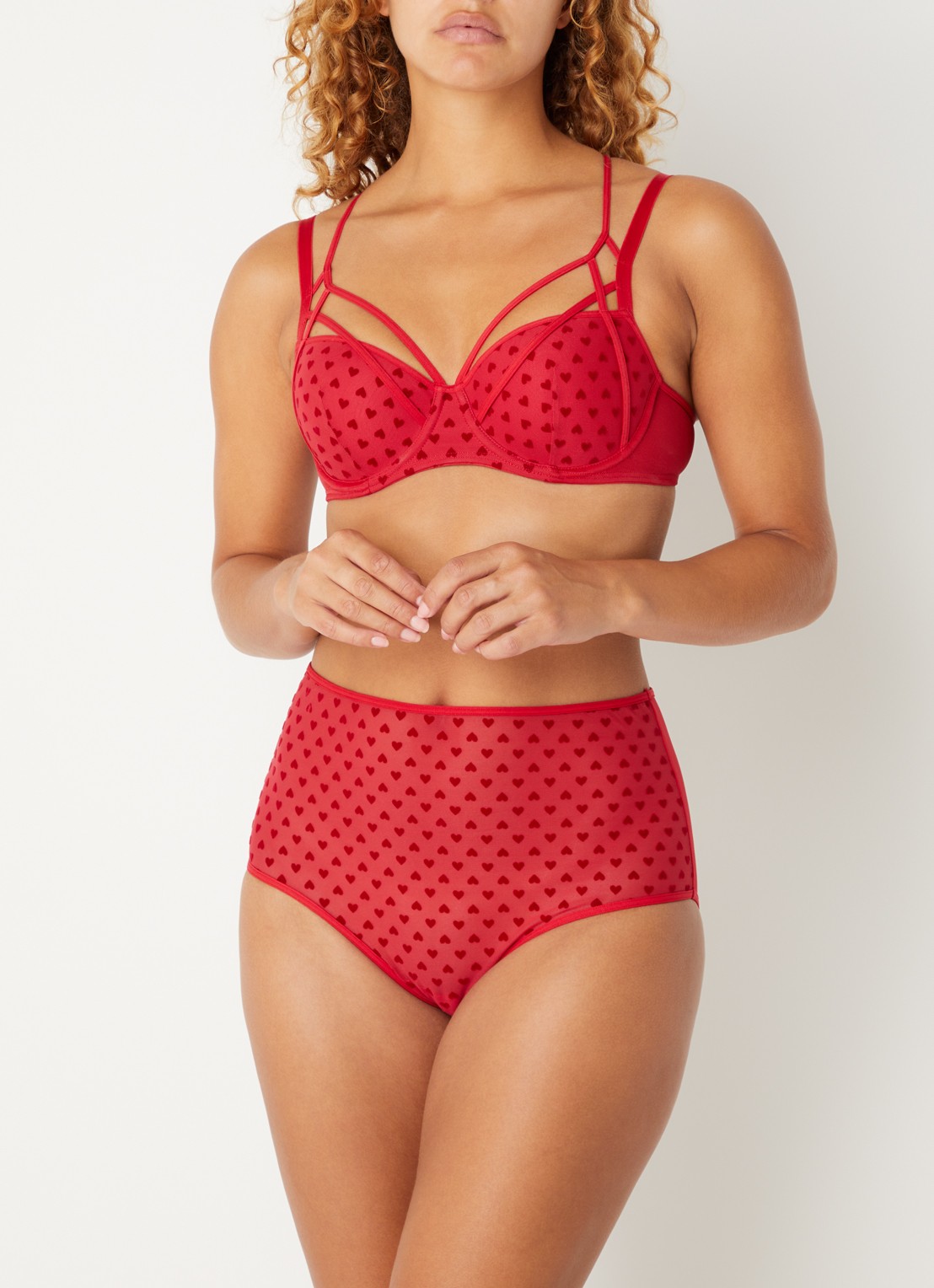 Marlies Dekkers The Art Of Love push-up bh van mesh - voorkant 2 rood