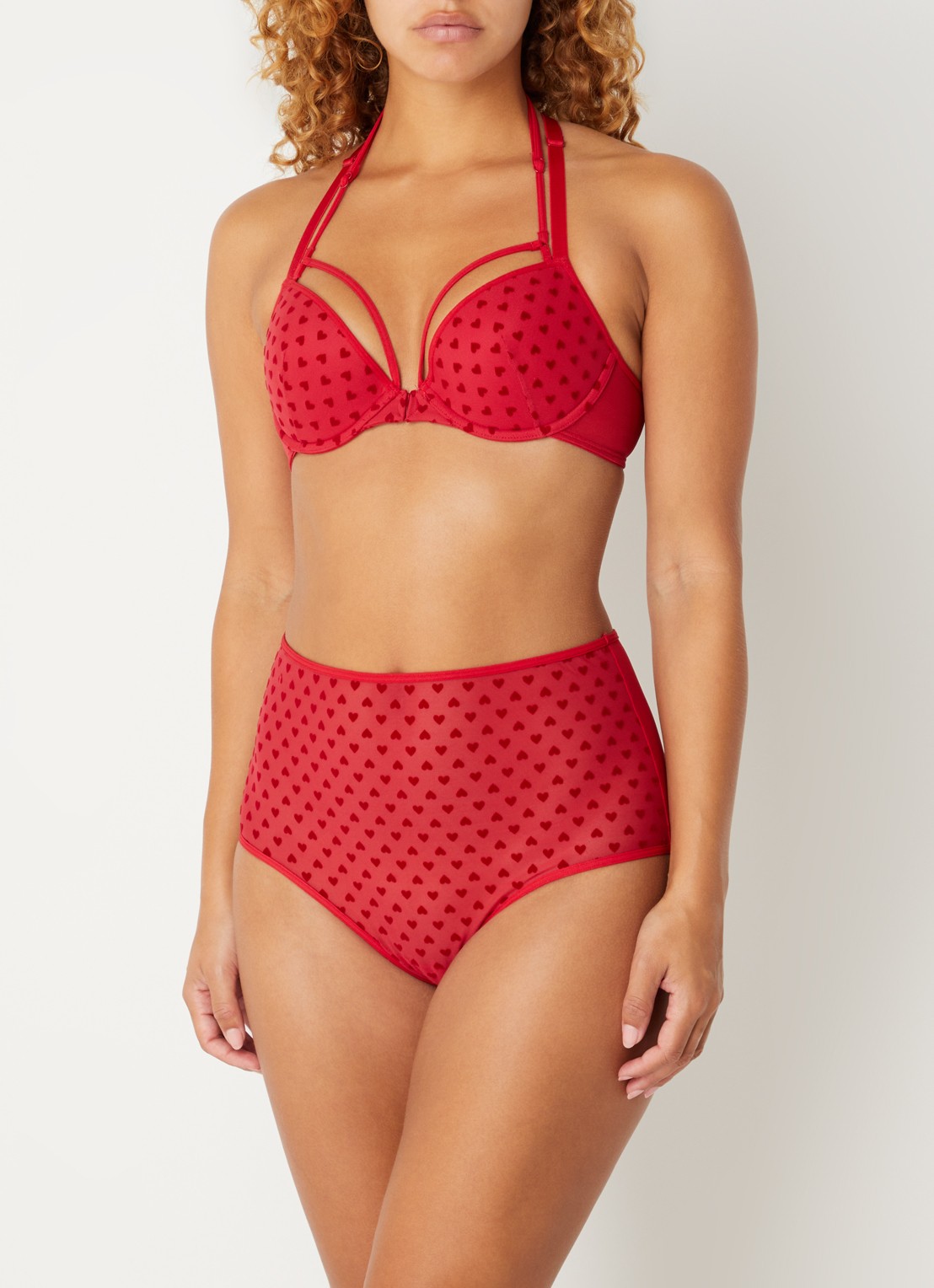 Marlies Dekkers The Art Of Love push-up bh van mesh - voorkant 3 rood