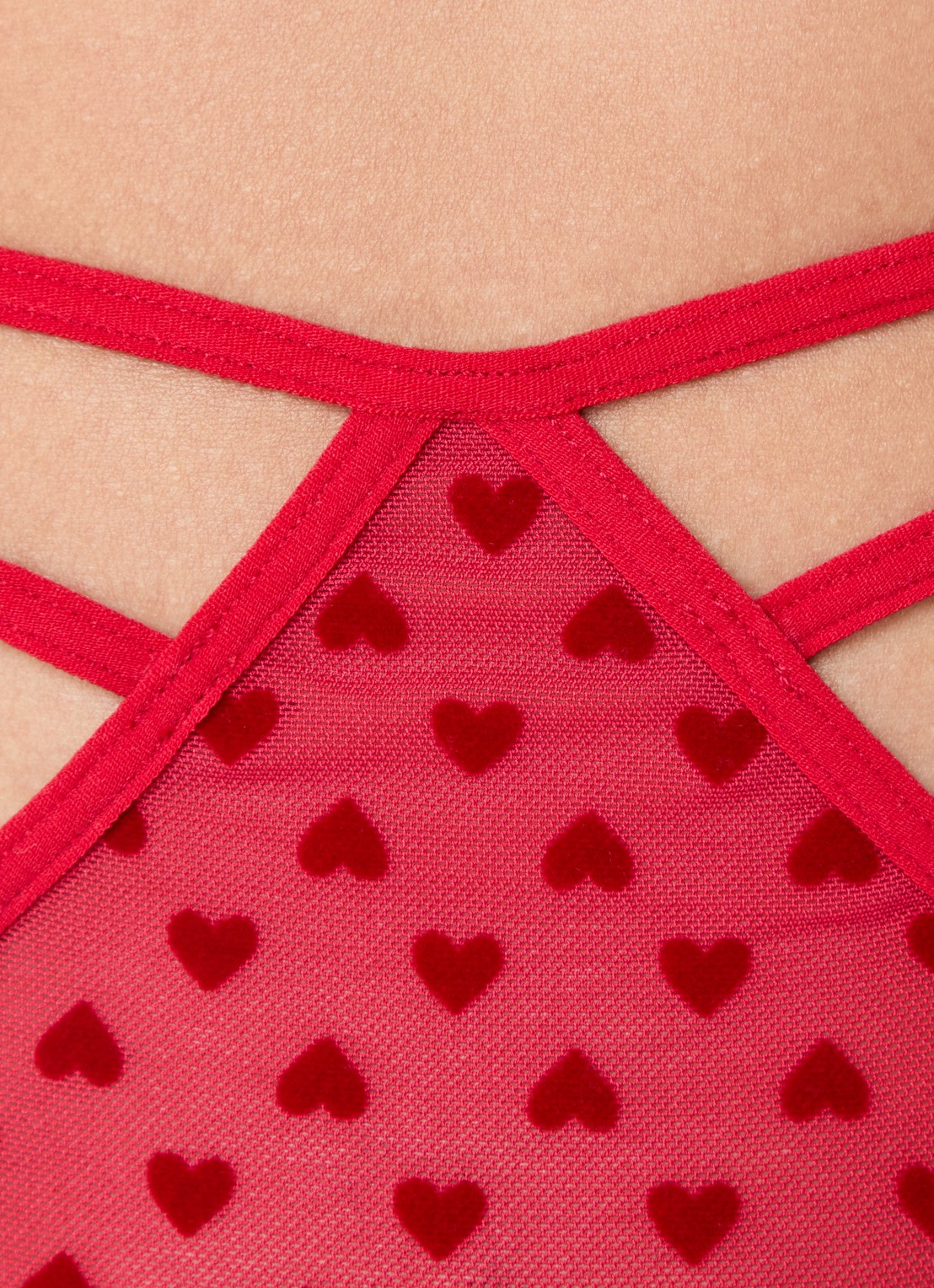 Marlies Dekkers The Art Of Love slip van mesh - detail 5 rood