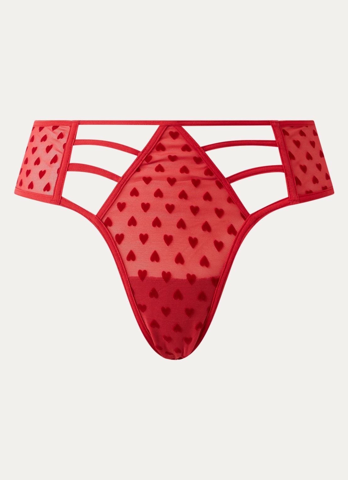 Marlies Dekkers The Art Of Love slip van mesh - voorkant 2 rood