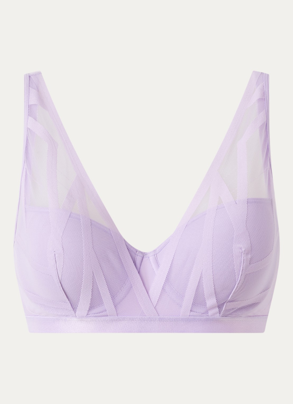 Marlies Dekkers The Illusionist balconette bh met mesh overlay - voorkant 4 lila