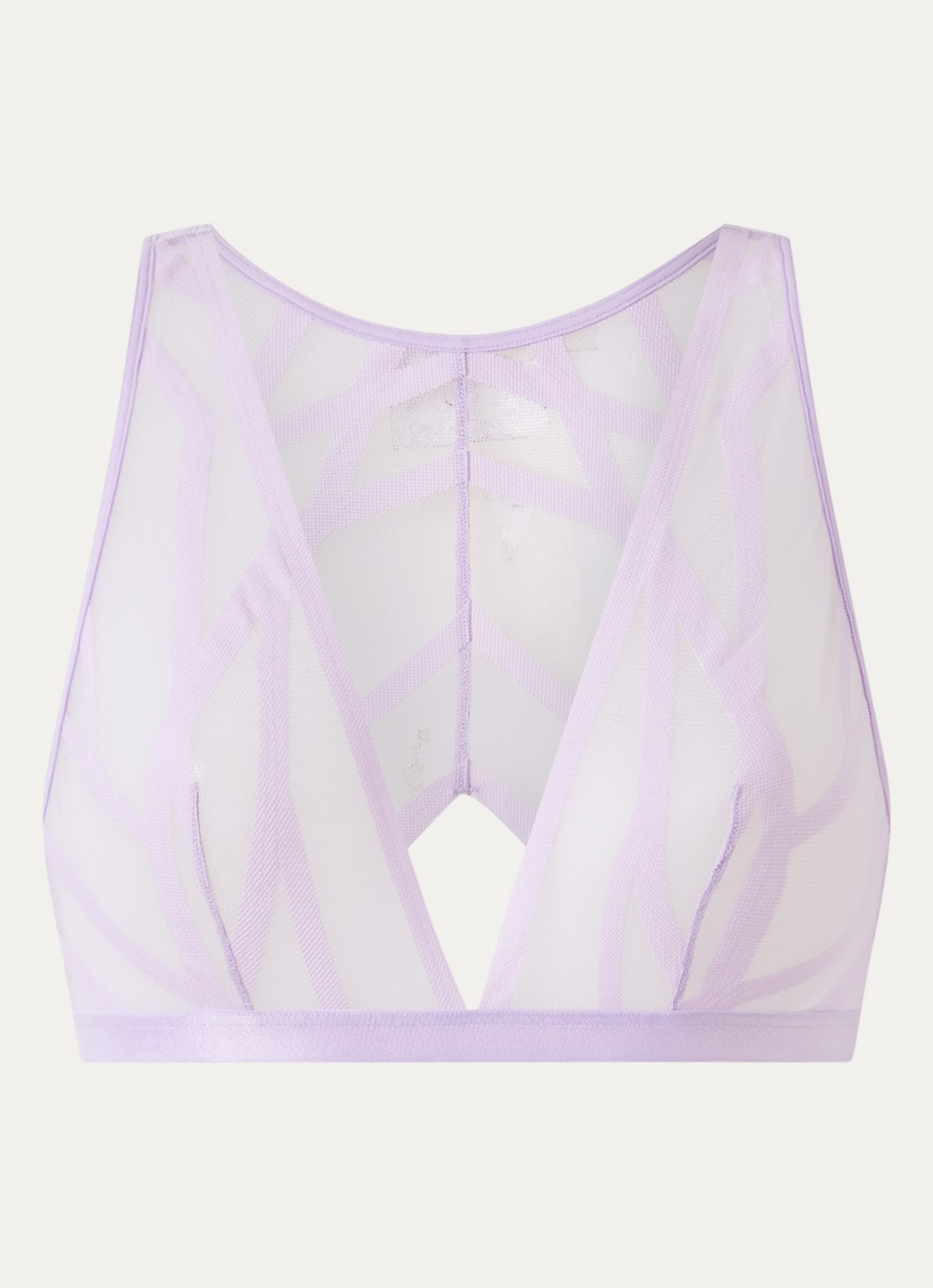 Marlies Dekkers The Illusionist bralette van mesh  - voorkant 2 lila