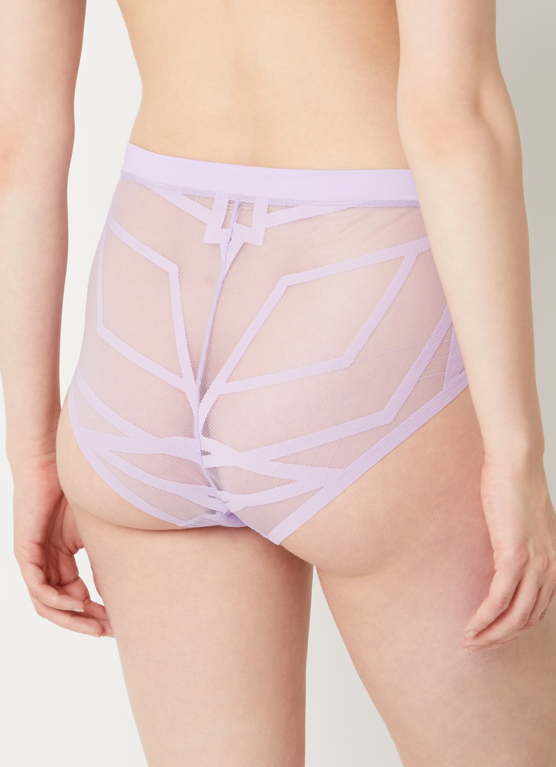 Marlies Dekkers The Illusionist high waisted slip van mesh - achterkant lila