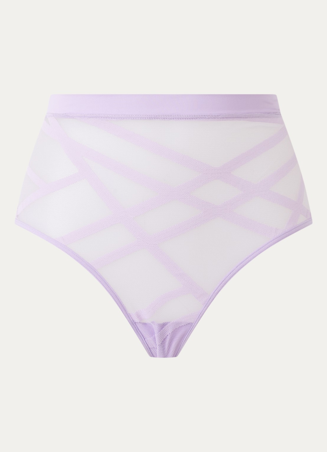 Marlies Dekkers The Illusionist high waisted slip van mesh - voorkant 2 lila