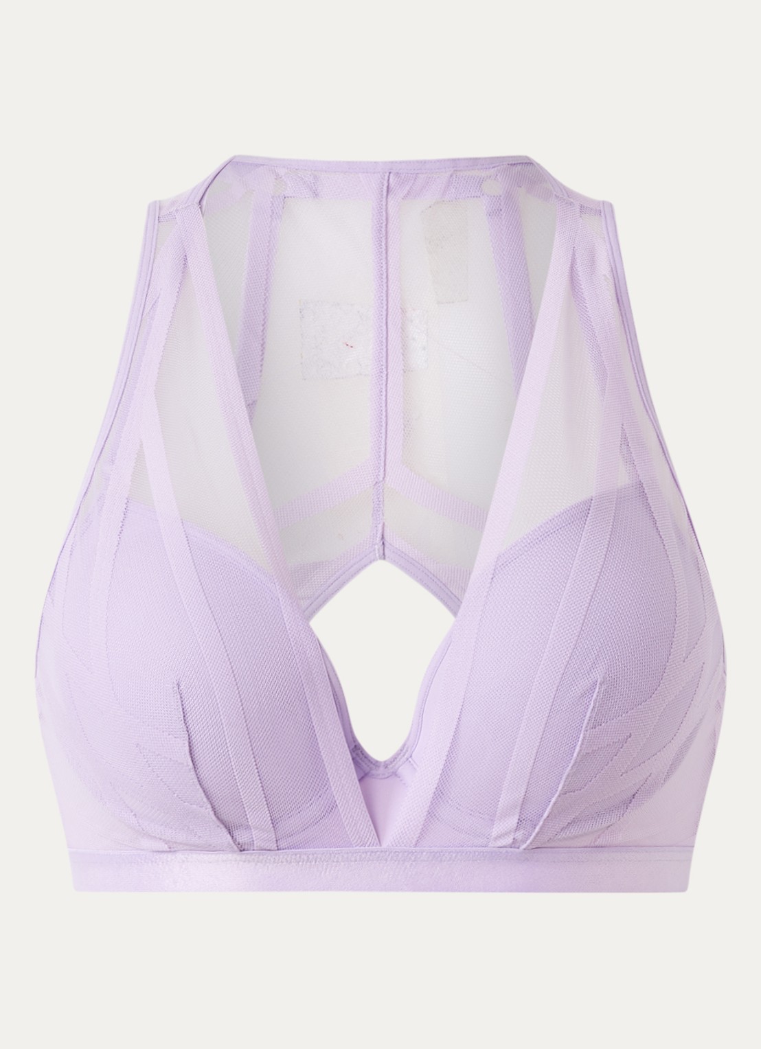 Marlies Dekkers The Illusionist push-up bh met overlay van mesh - voorkant 4 lila