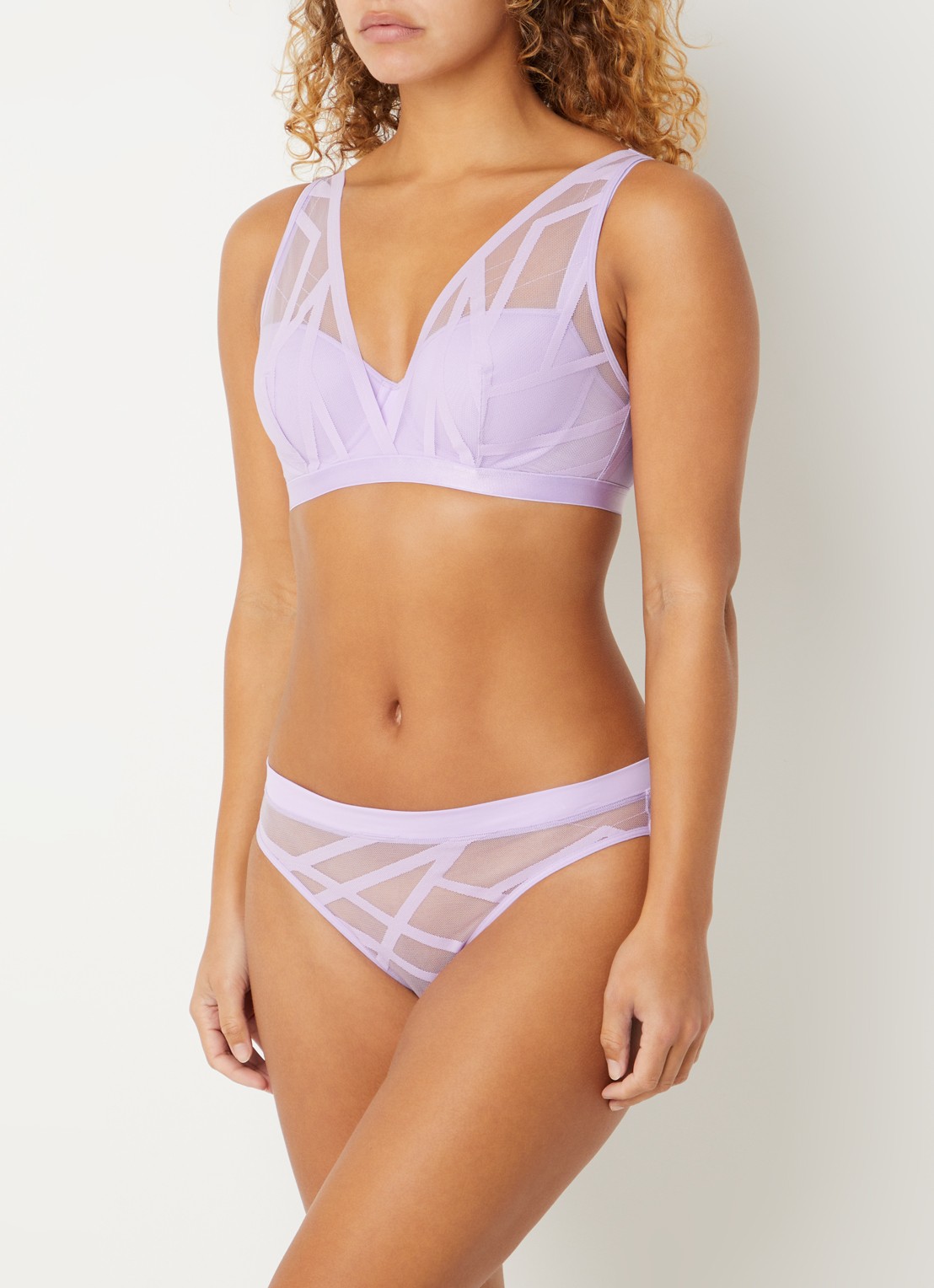 Marlies Dekkers The Illusionist slip van mesh - detail 2 lila