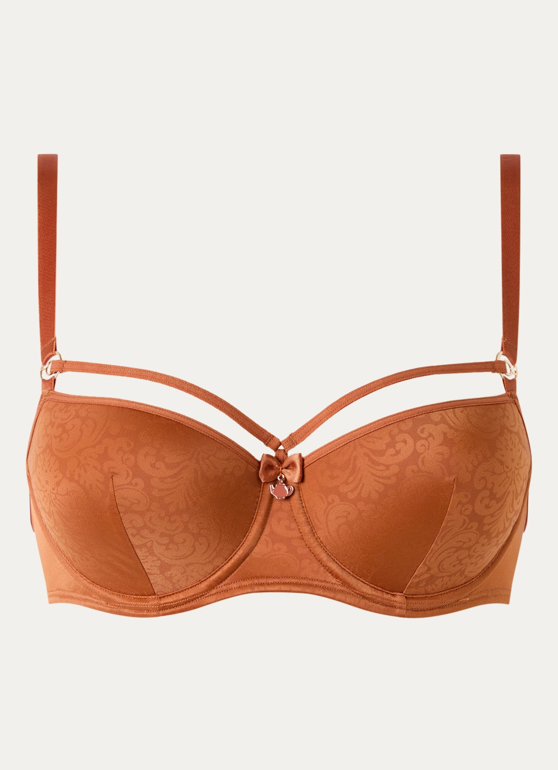 Marlies Dekkers Voorgevormde beugel bh met print - voorkant donkeroranje