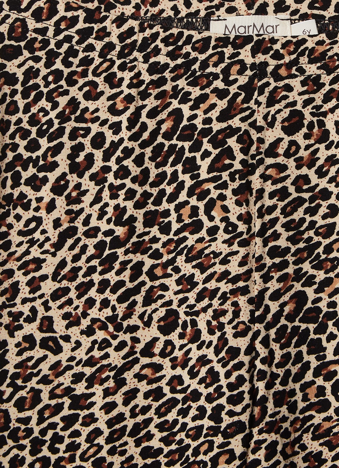MarMar COPENHAGEN Leo legging met panterprint - detail 3 beige