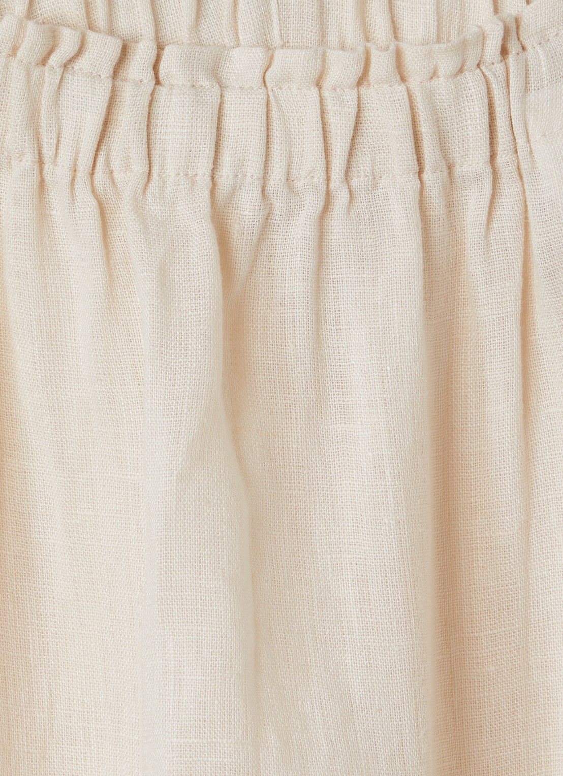 MarMar COPENHAGEN Loose fit broek van linnen - detail 3 naturel