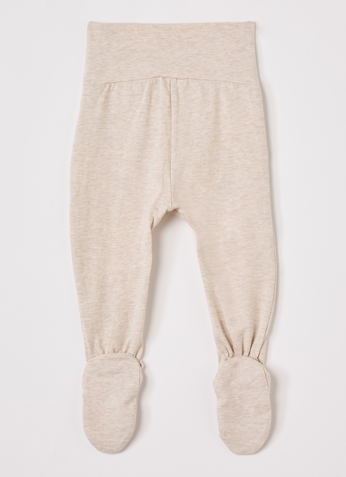 MarMar COPENHAGEN Pixa tapered fit babybroek in  katoenblend  - voorkant 3 beige