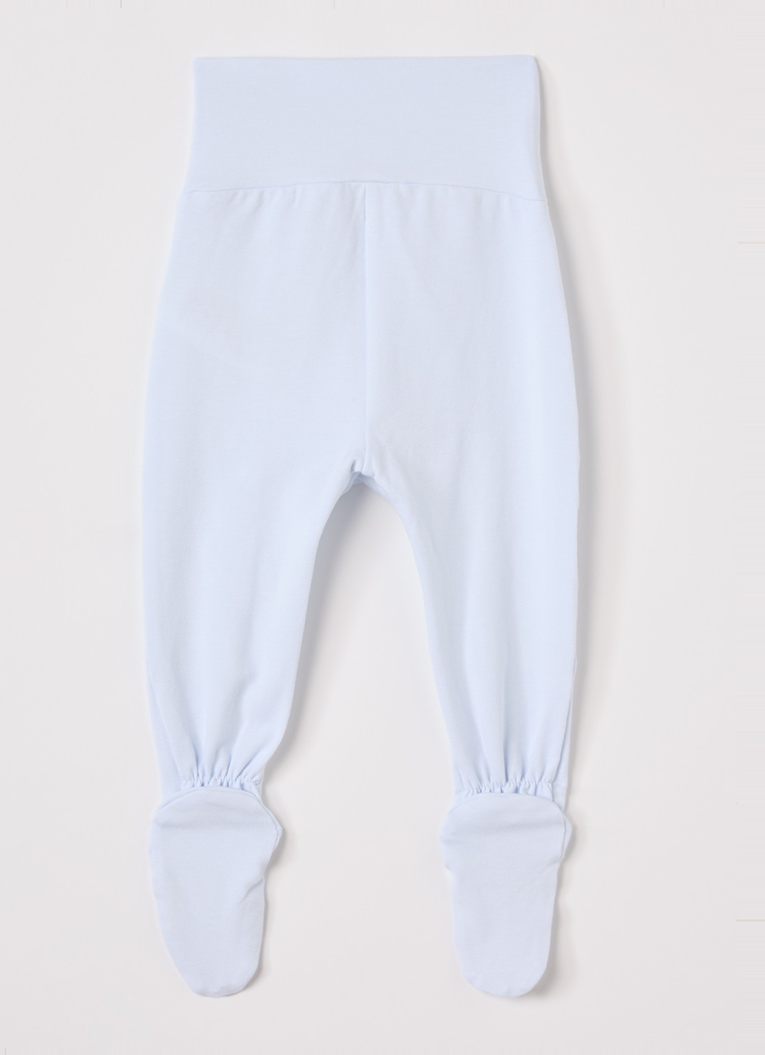 MarMar COPENHAGEN Pixa tapered fit babybroek in  katoenblend  - voorkant 2 lichtblauw