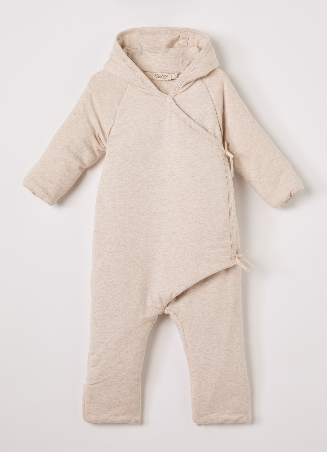 MarMar COPENHAGEN Rex babypak in  katoenblend - voorkant 2 beige