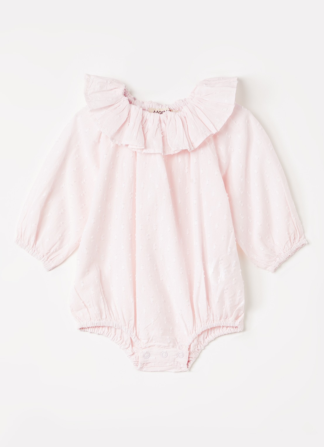 MarMar COPENHAGEN Rosetta romper met structuur - voorkant lichtroze
