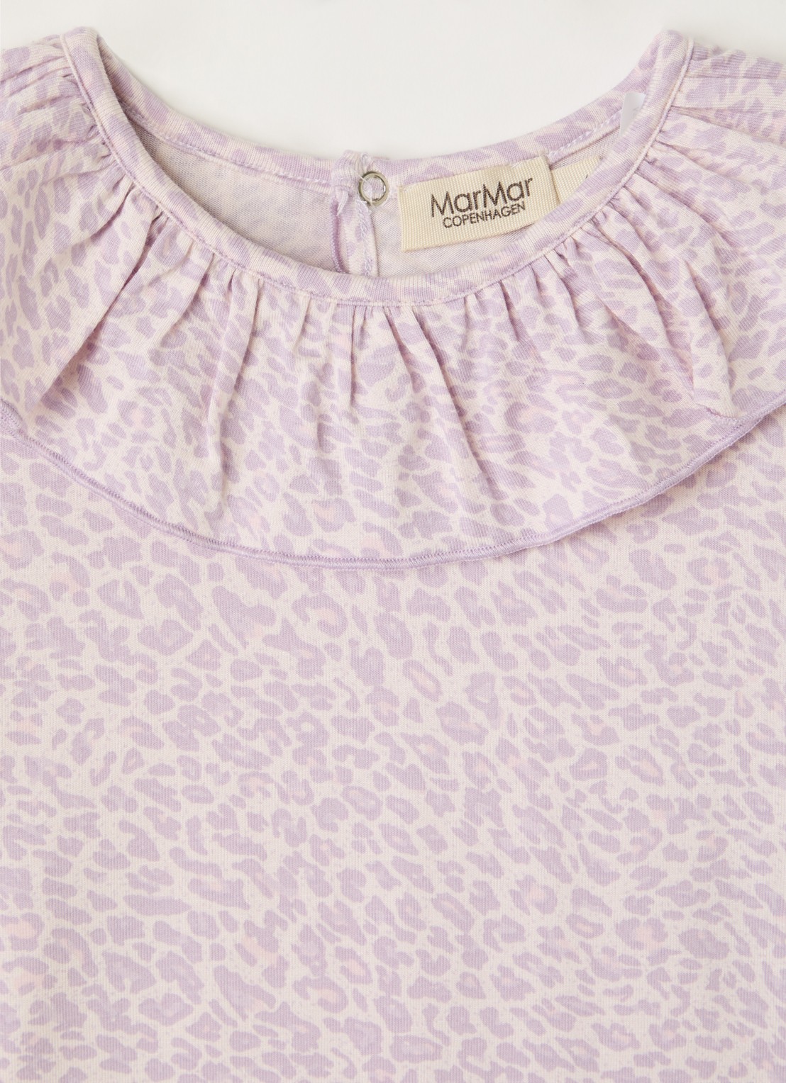 MarMar COPENHAGEN Talia top met panterprint - detail lila