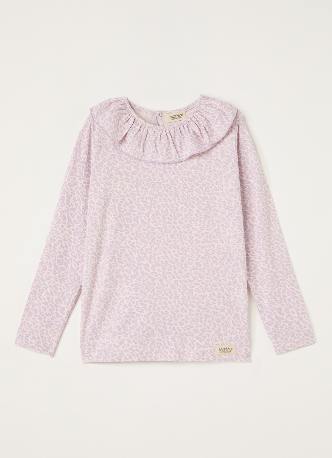 MarMar COPENHAGEN Talia top met panterprint - voorkant 3 lila