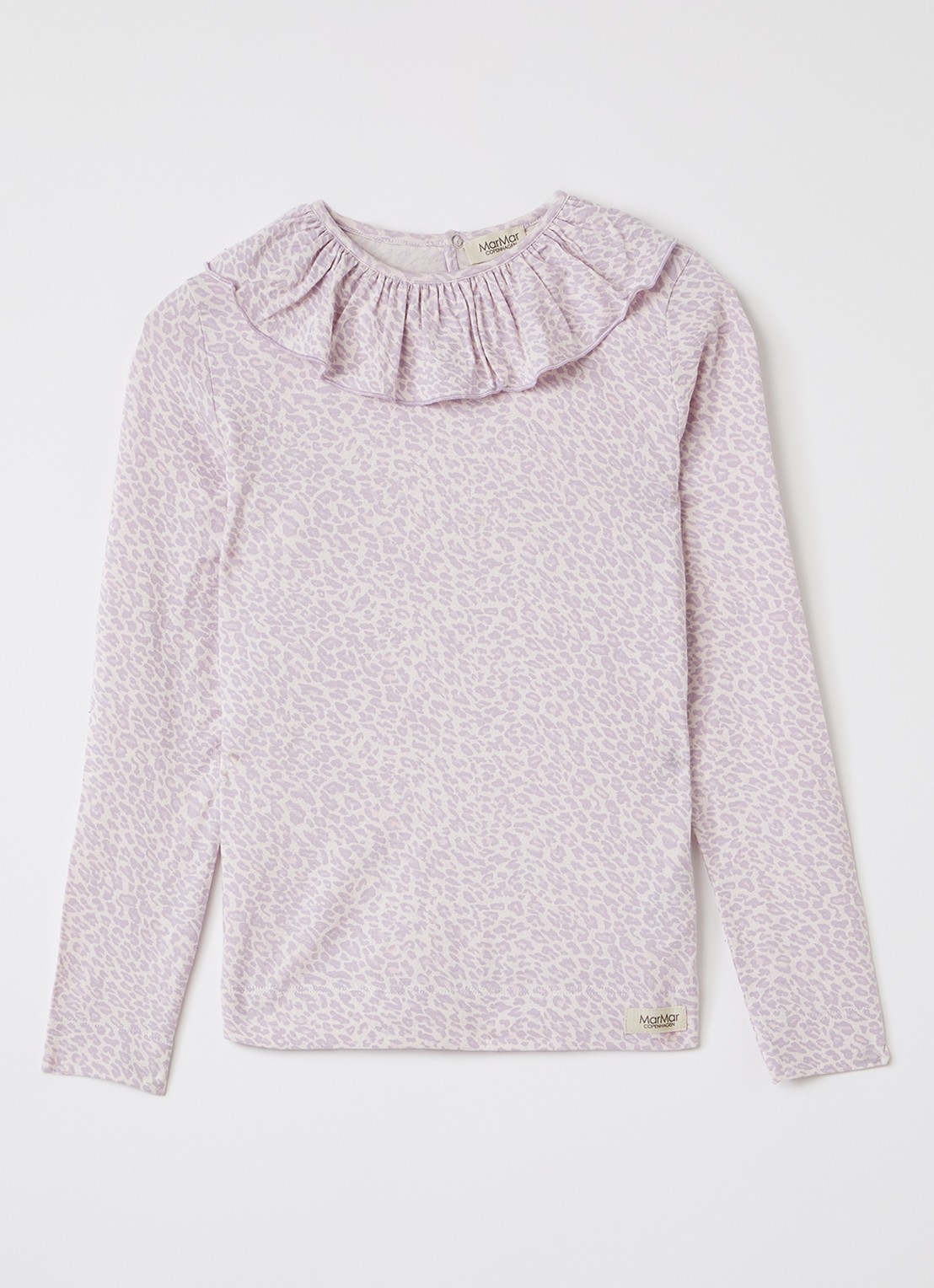 MarMar COPENHAGEN Talia top met panterprint - voorkant 5 lila
