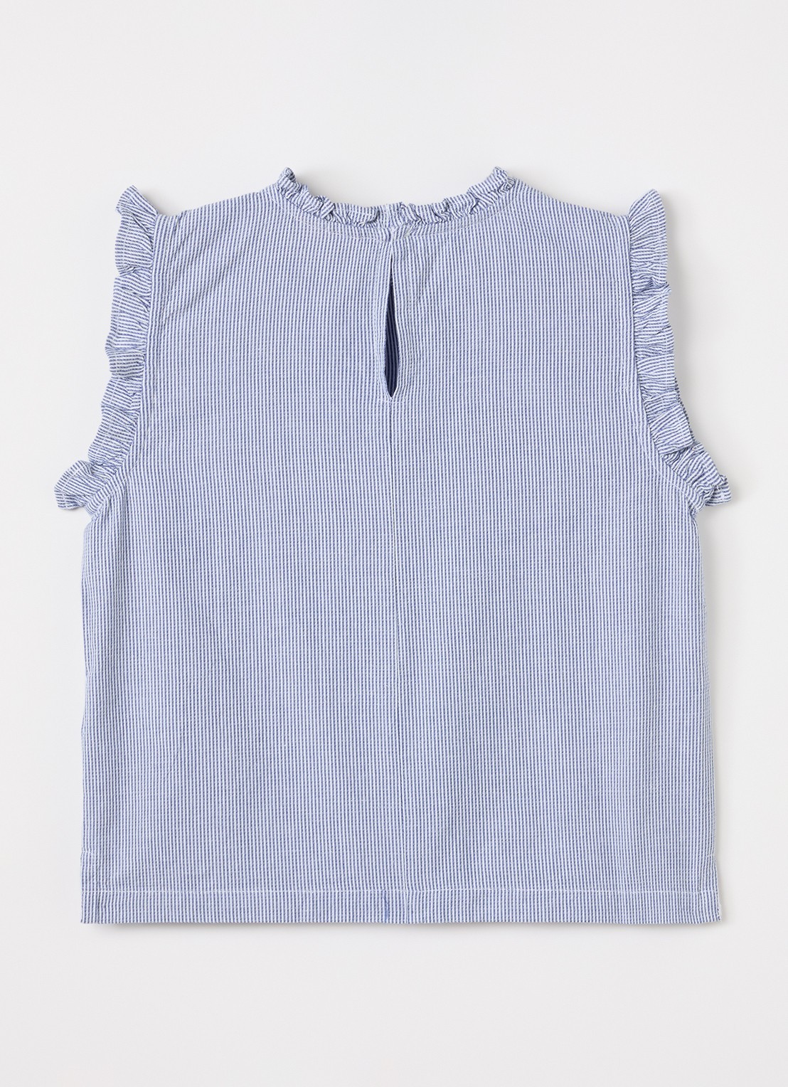 MarMar COPENHAGEN Tirra top met streepprint - achterkant 3 donkerblauw