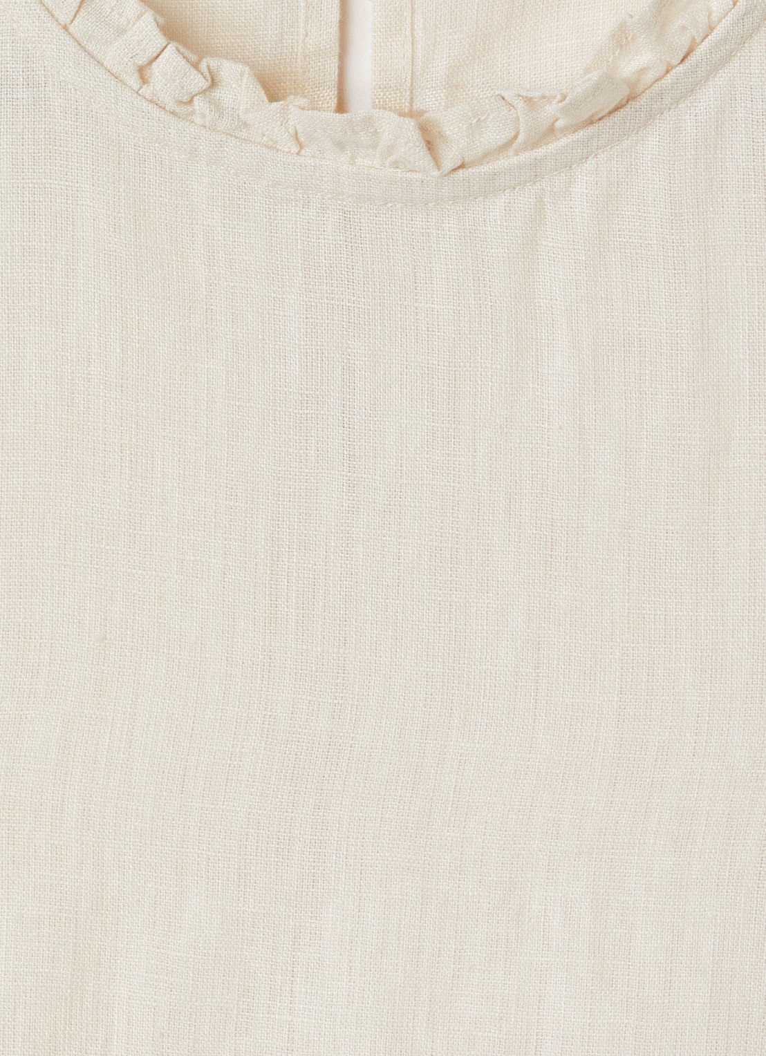 MarMar COPENHAGEN Tirra top van linnen - detail 4 beige