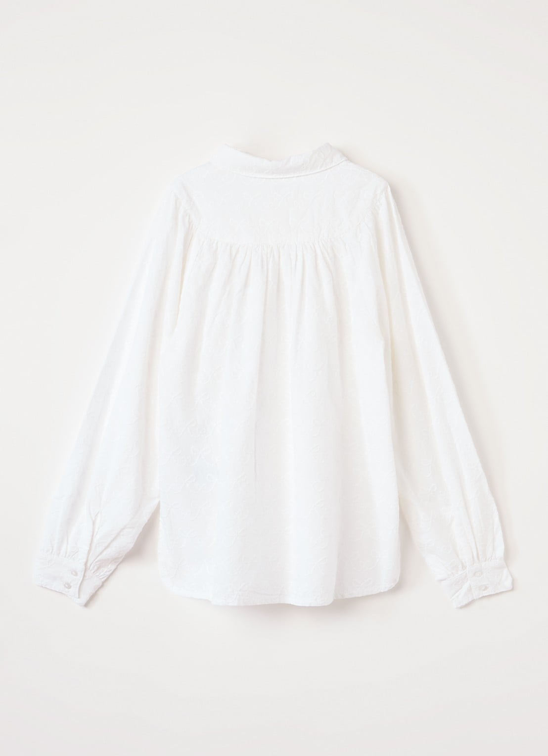 MarMar COPENHAGEN Trissa blouse met borduring - achterkant wit