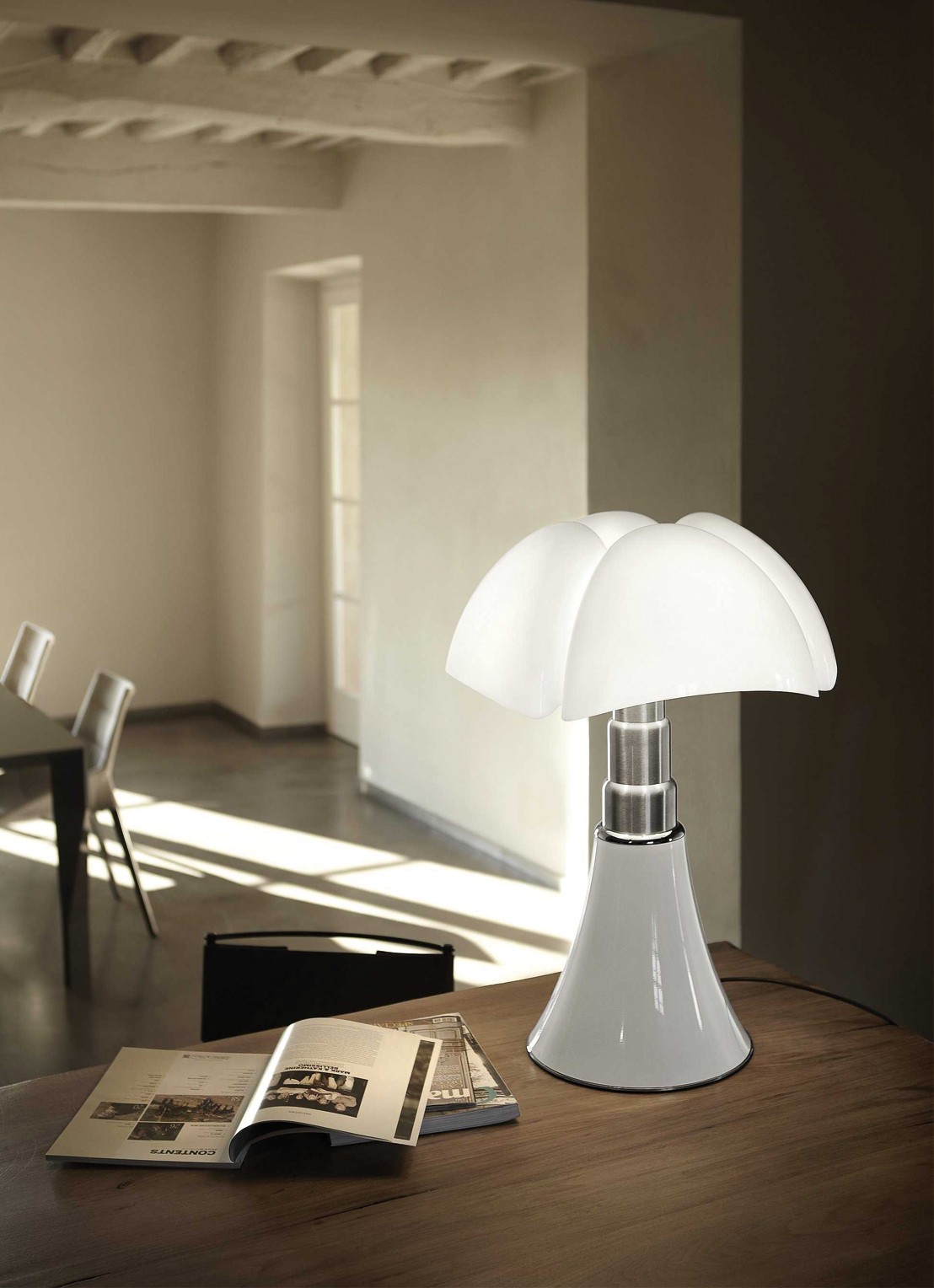 Martinelli Luce Pipistrello Classic tafellamp - detail wit