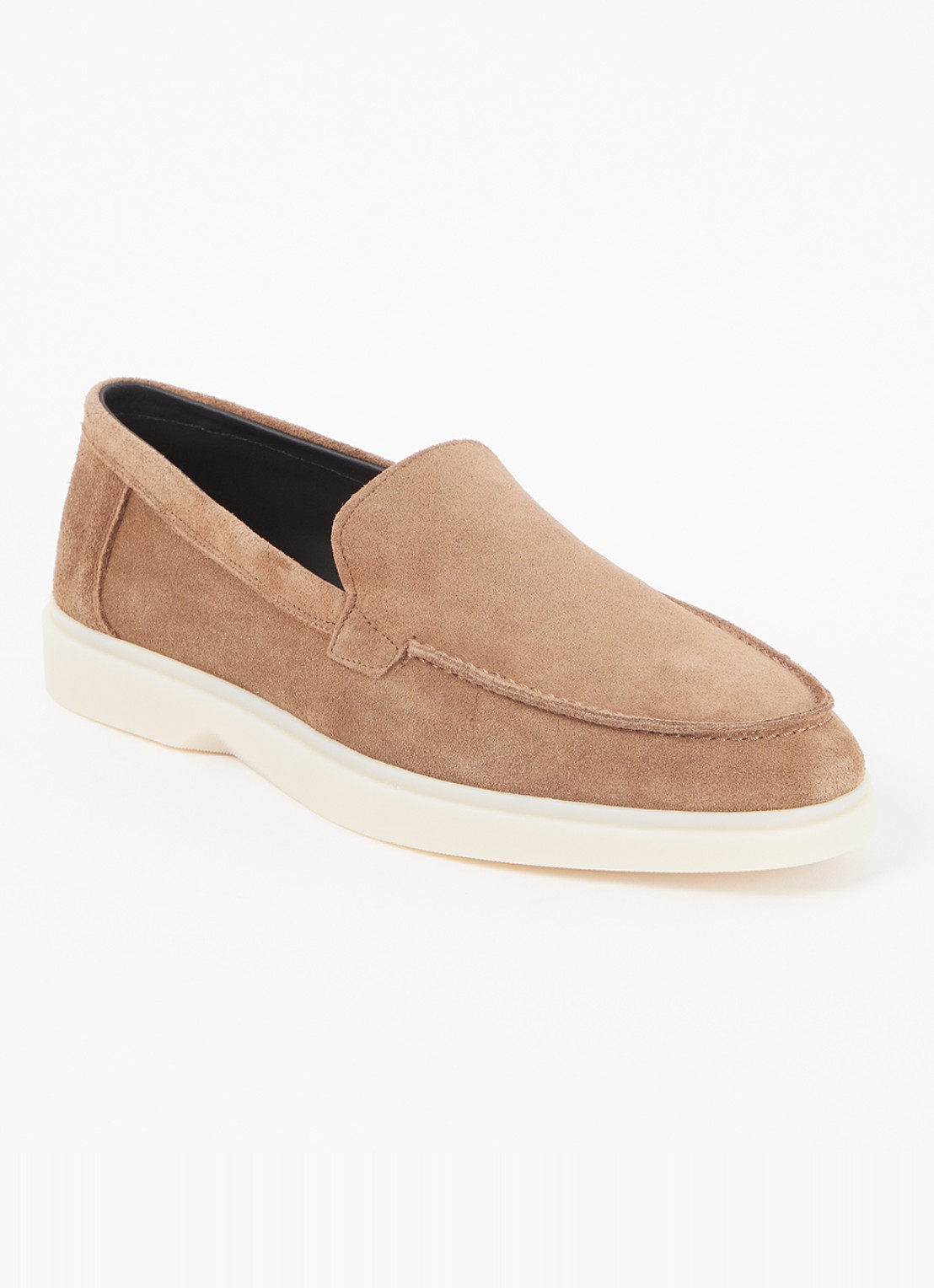 Mason Garments Amalfi loafer van suède  - voorkant 4 bruin