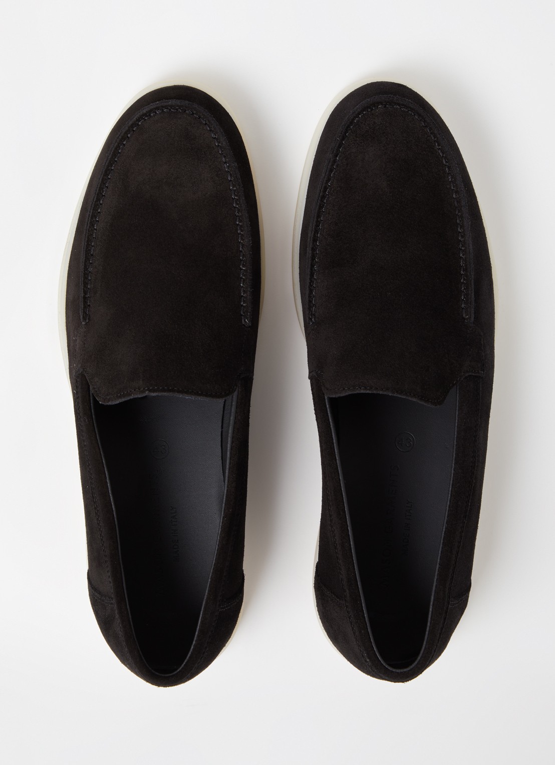 Mason Garments Amalfi slip-on van suède - detail 4 zwart