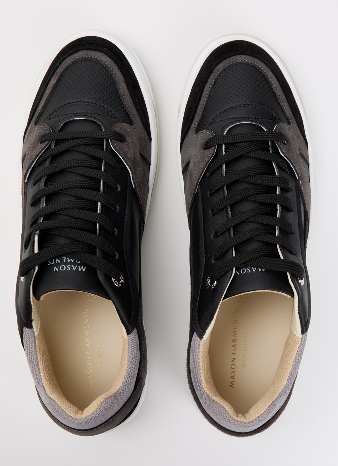 Mason Garments Matera Primo sneaker van leer - detail 4 zwart
