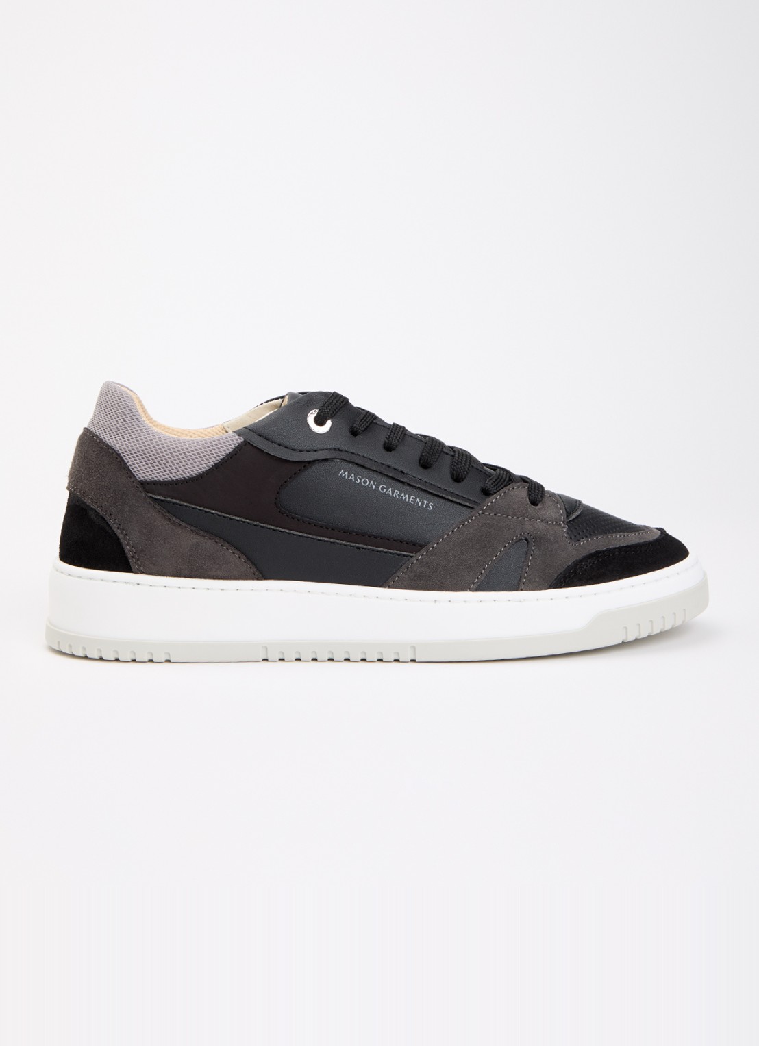 Mason Garments Matera Primo sneaker van leer - voorkant zwart