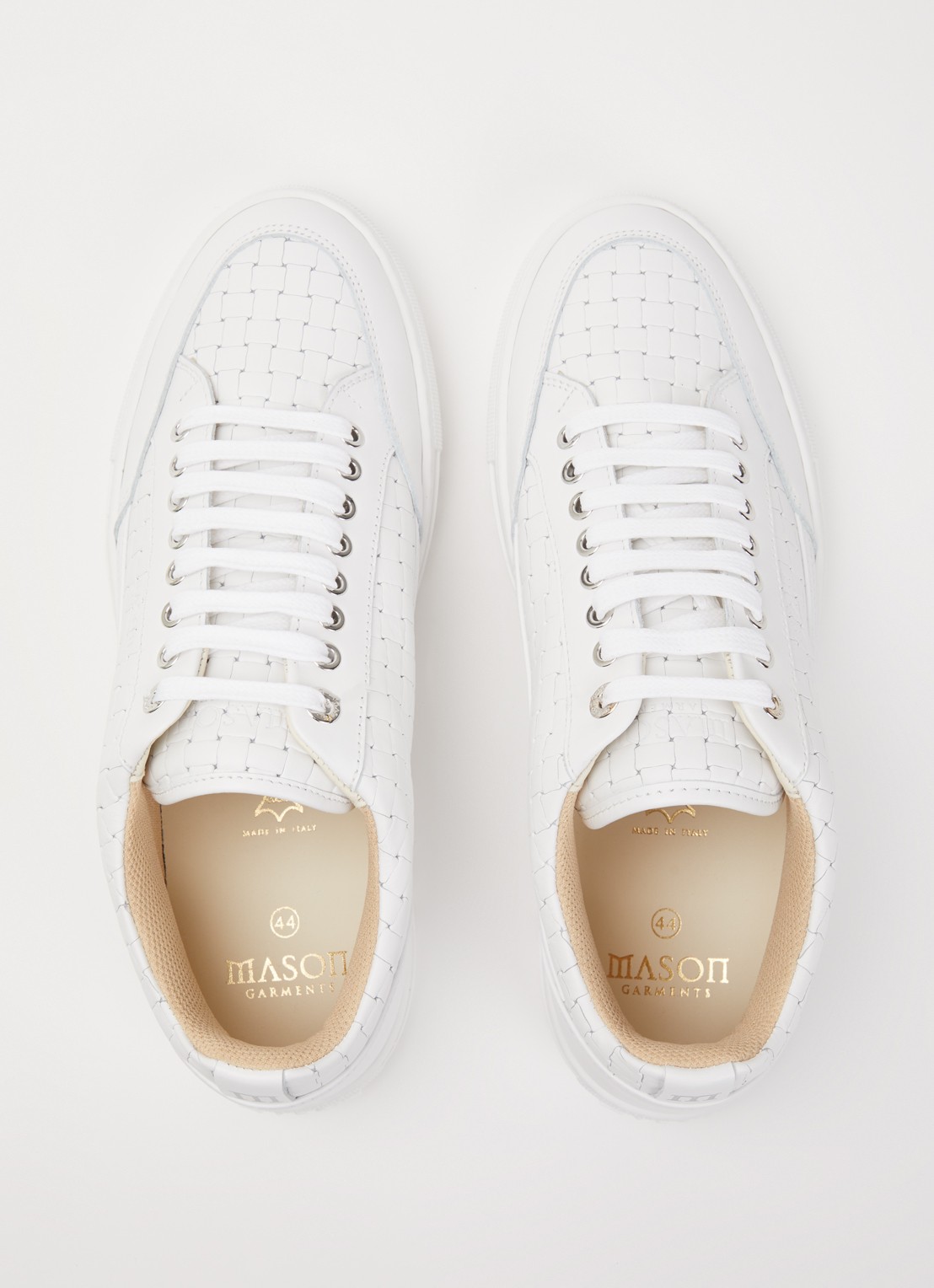 Mason Garments Tia Bardolino sneaker van leer - detail 4 gebroken wit
