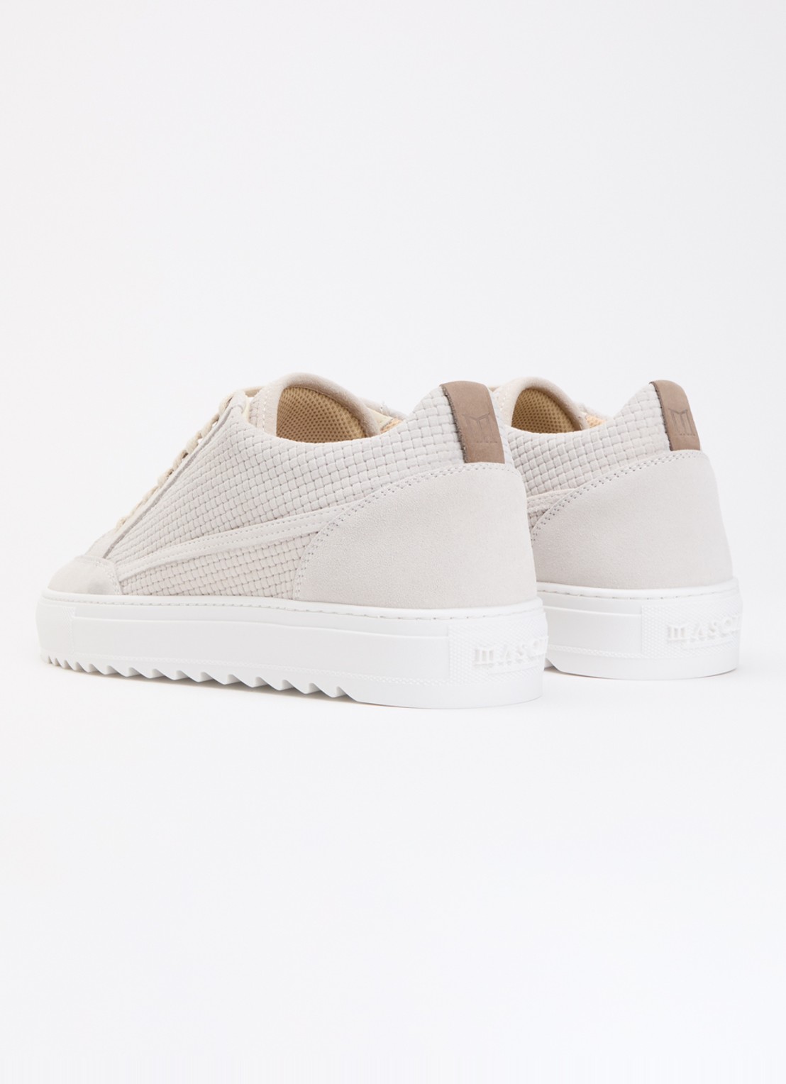 Mason Garments Tia Miscuglio sneaker van suède - achterkant lichtgrijs