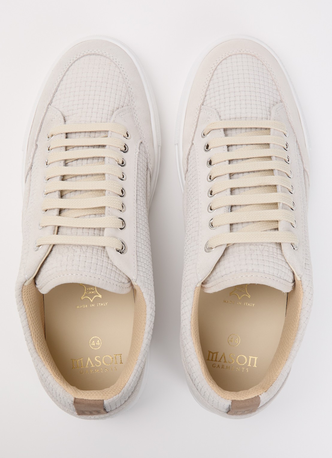 Mason Garments Tia Miscuglio sneaker van suède - detail 4 lichtgrijs