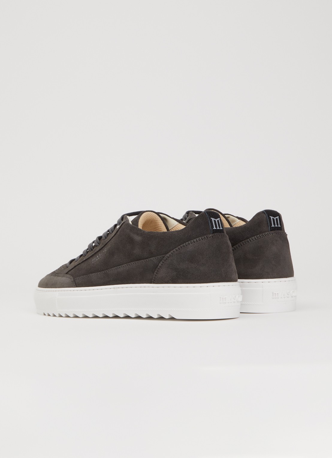 Mason Garments Tia Nativo sneaker van suède - achterkant 4 donkergrijs