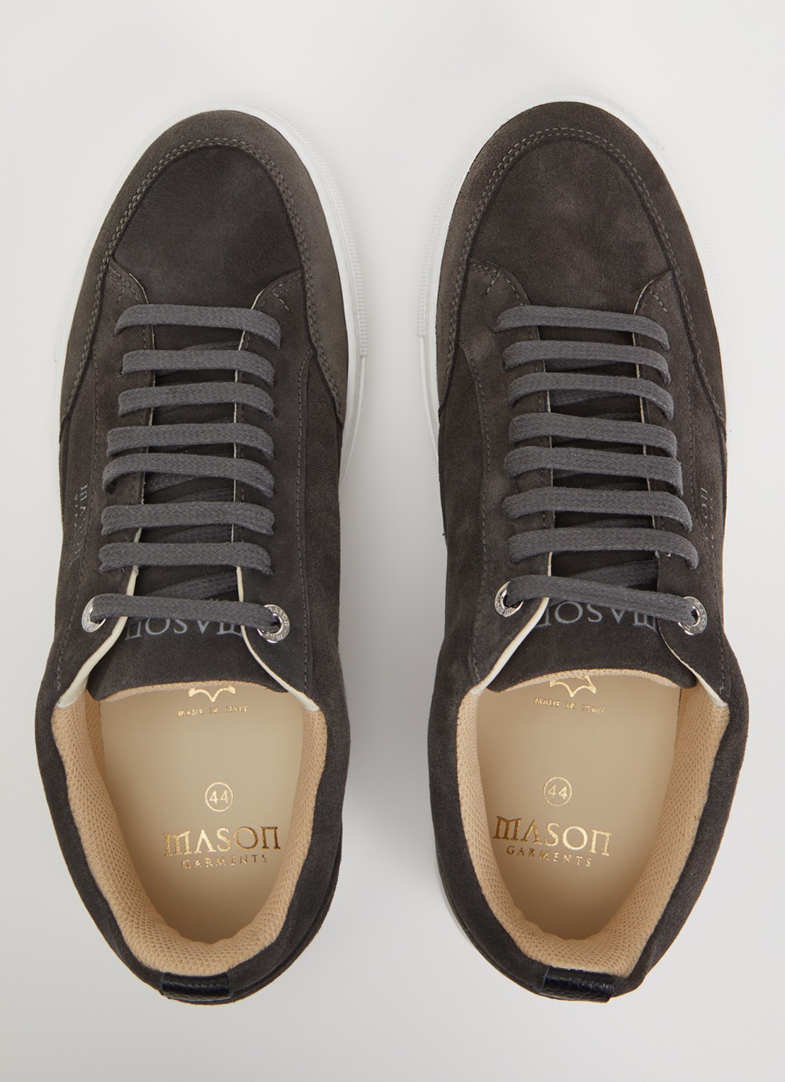 Mason Garments Tia Nativo sneaker van suède - detail 2 donkergrijs