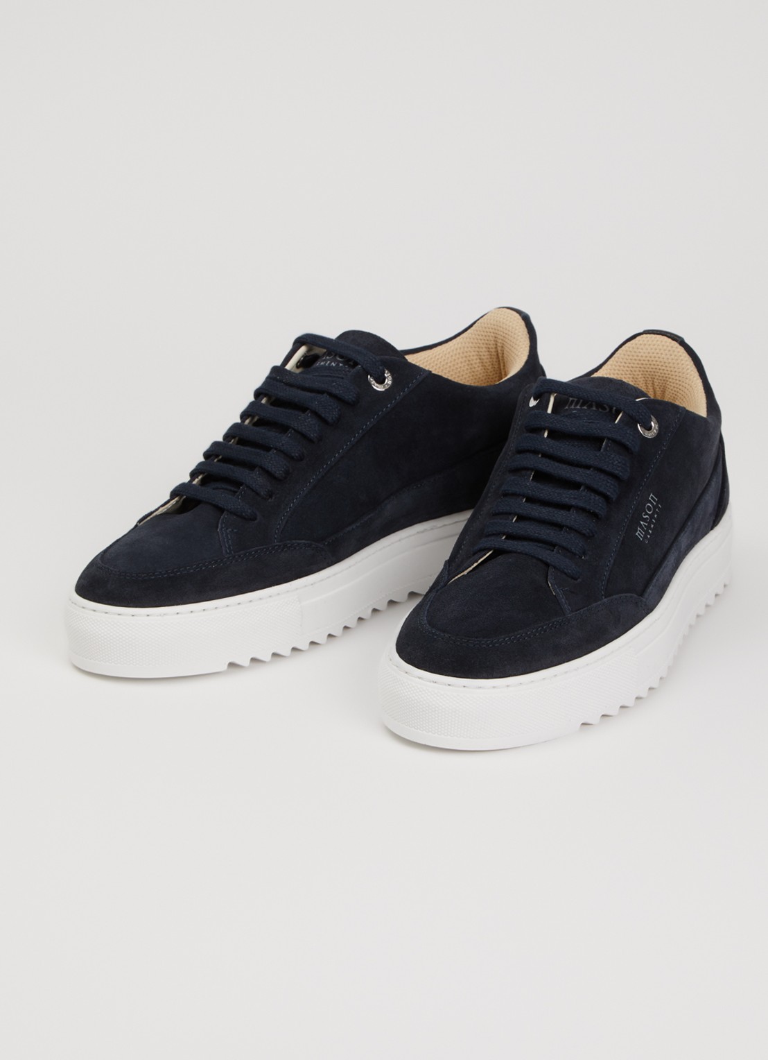 Mason Garments Tia Nativo sneaker van suède - detail 2 donkerblauw