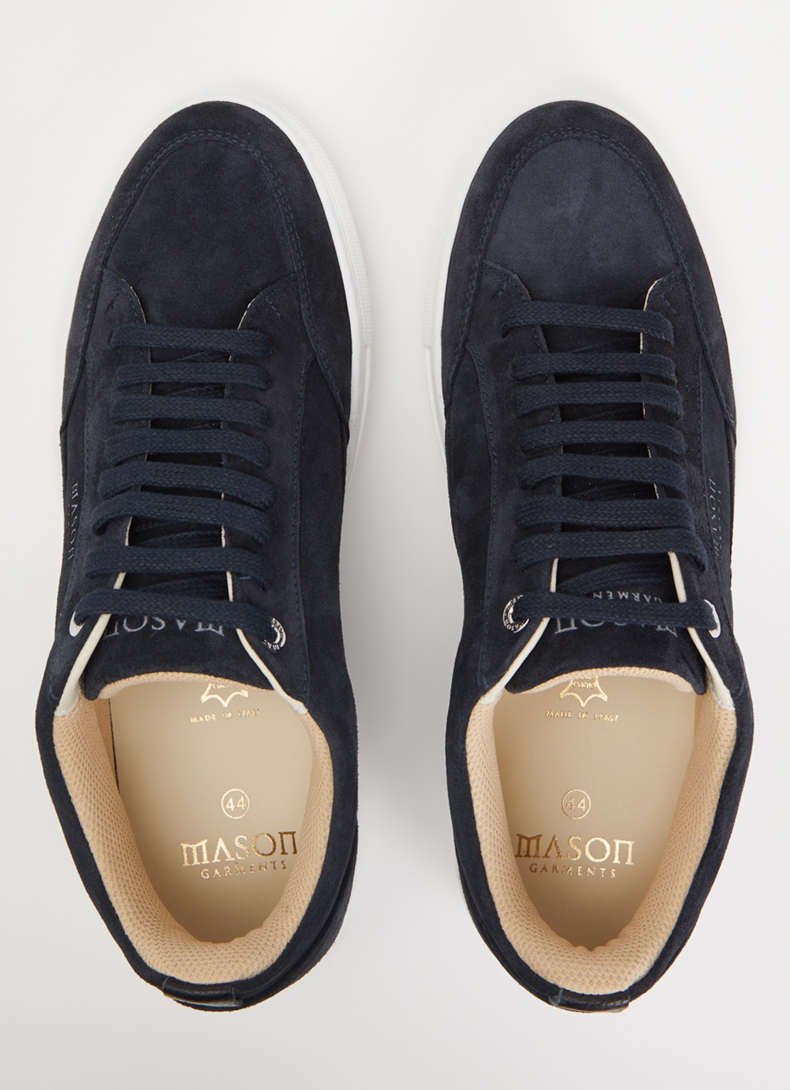 Mason Garments Tia Nativo sneaker van suède - detail 3 donkerblauw