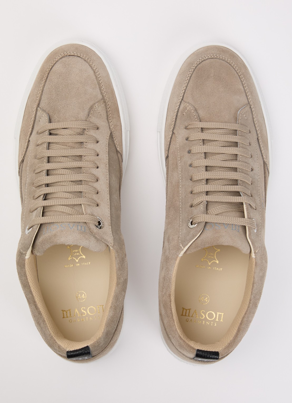 Mason Garments Tia Nativo sneaker van suède - detail 2 beige