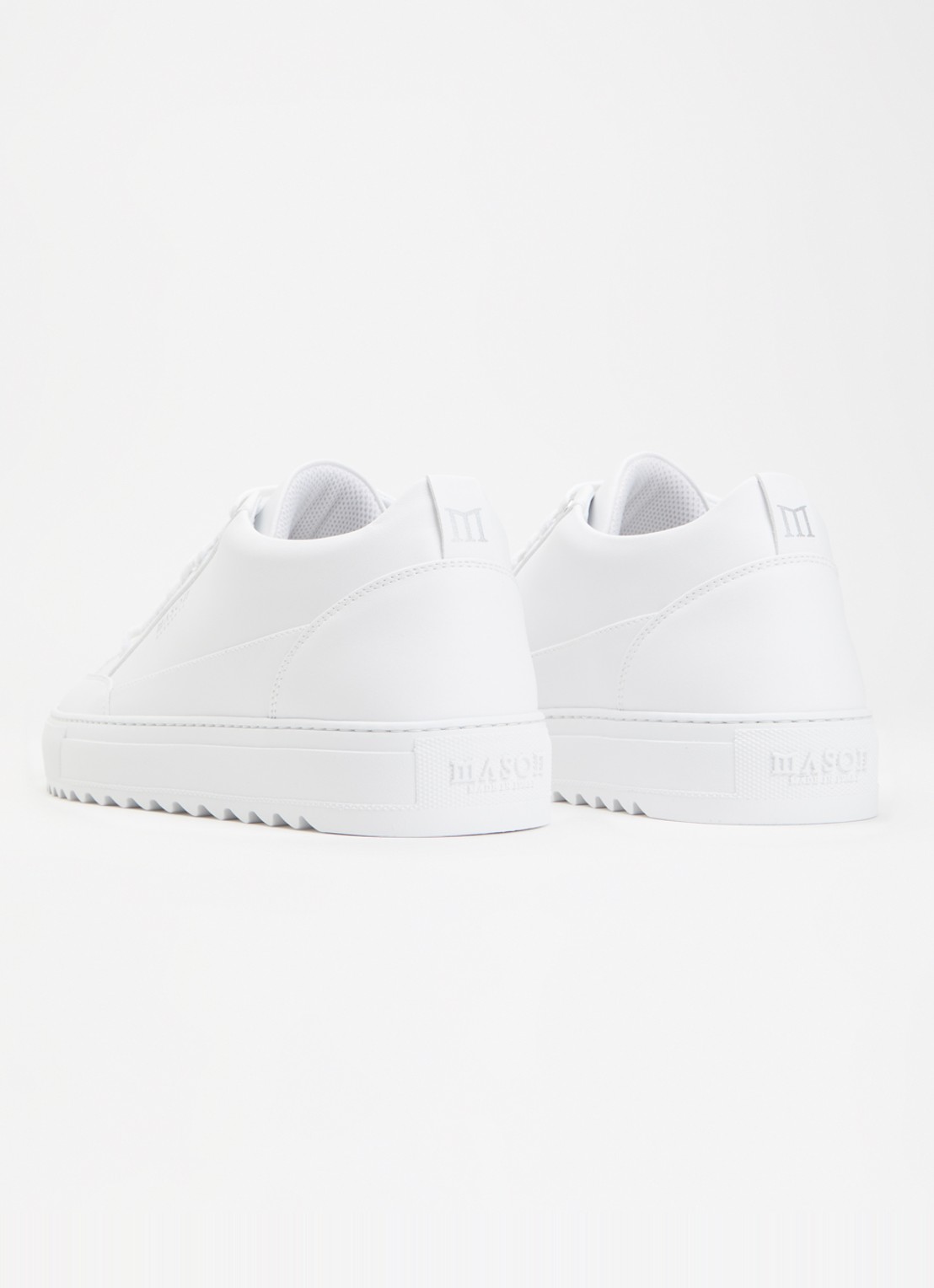 Mason Garments Tia sneaker van leer - achterkant 2 wit
