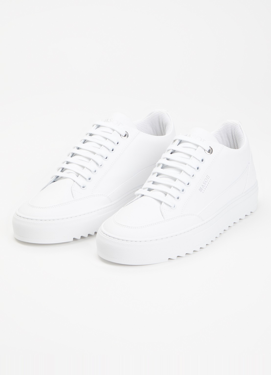 Mason Garments Tia sneaker van leer - detail 3 wit