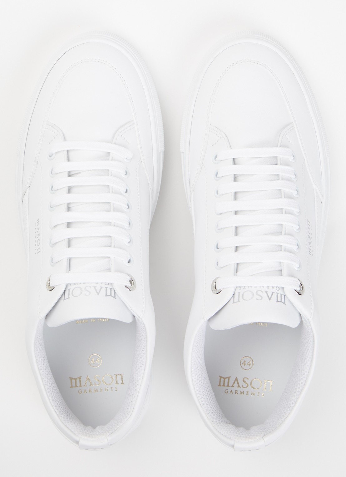 Mason Garments Tia sneaker van leer - detail 4 wit