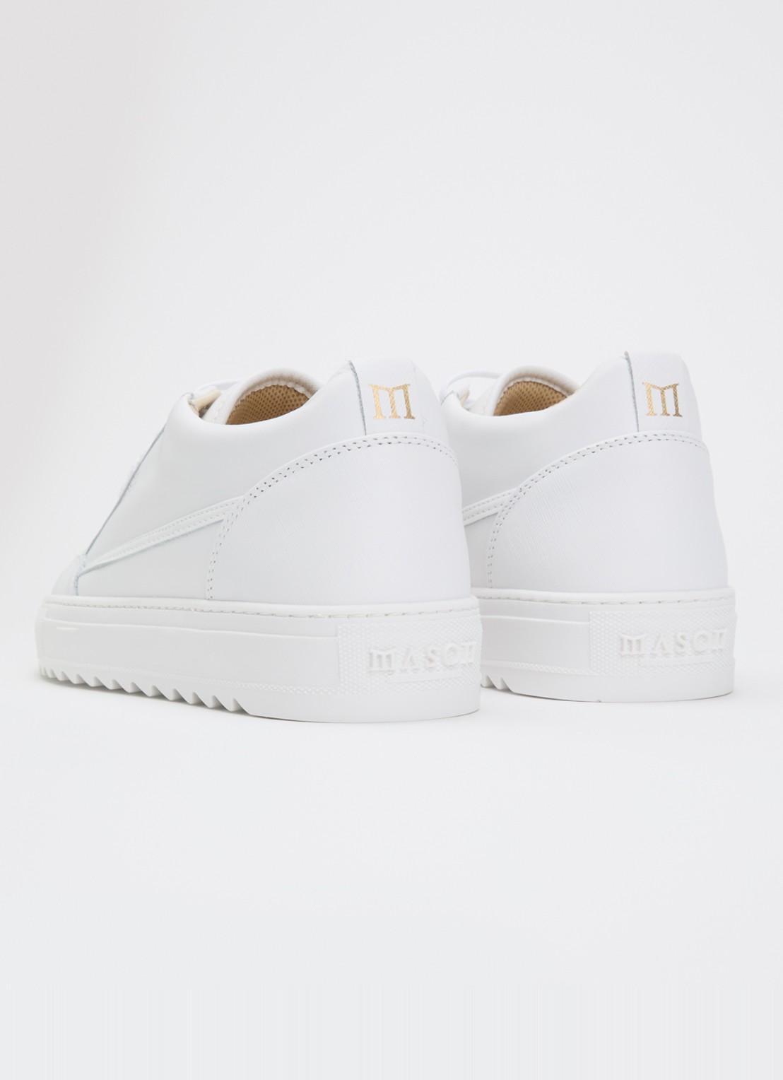 Mason Garments Tia sneaker van leer - achterkant 2 wit