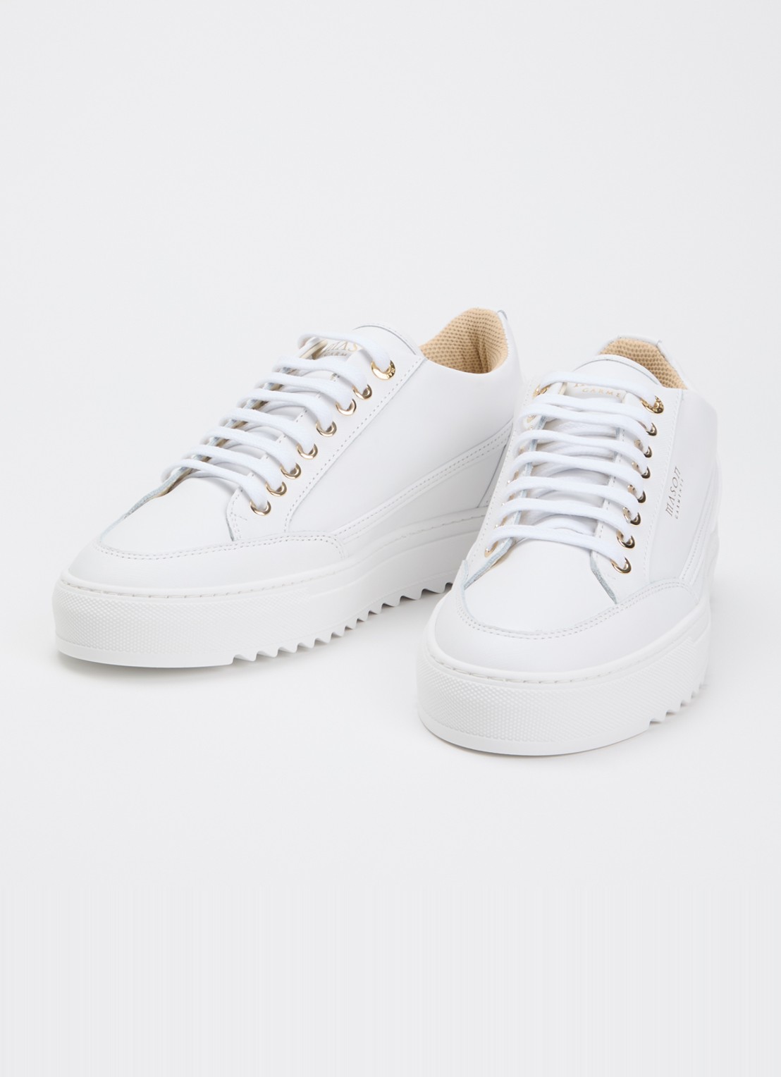 Mason Garments Tia sneaker van leer - detail 3 wit