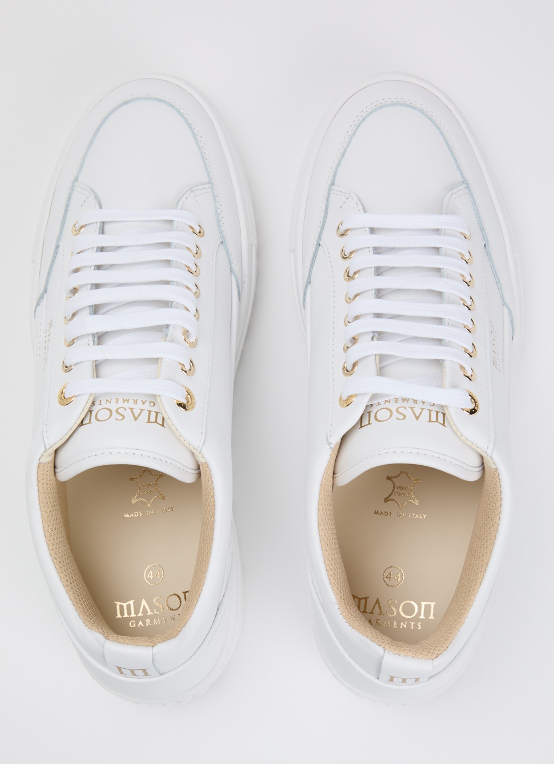 Mason Garments Tia sneaker van leer - detail 4 wit