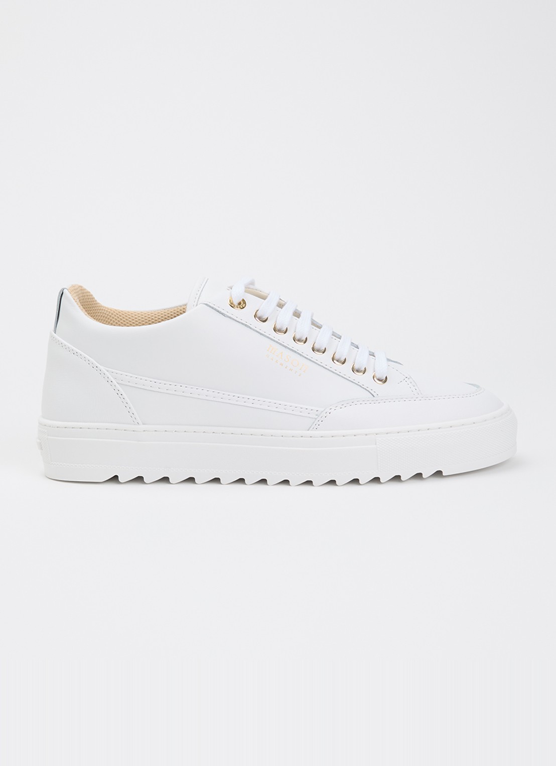 Mason Garments Tia sneaker van leer - voorkant wit