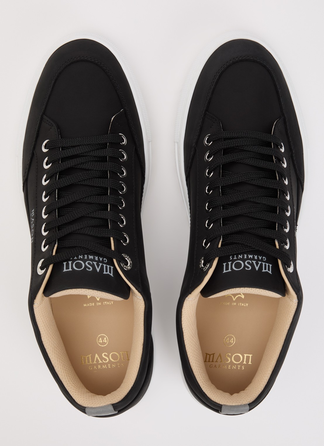 Mason Garments Tia  sneaker van nubuck - detail 3 zwart