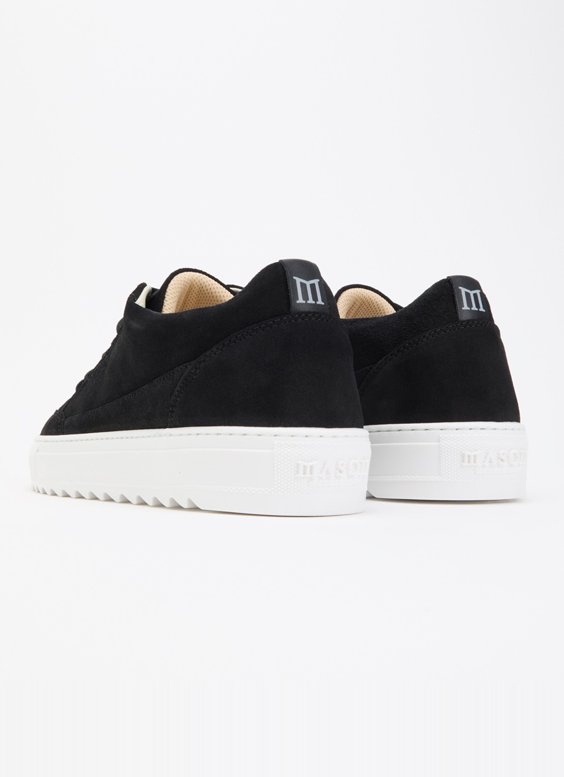 Mason Garments Tia sneaker van nubuck - achterkant zwart